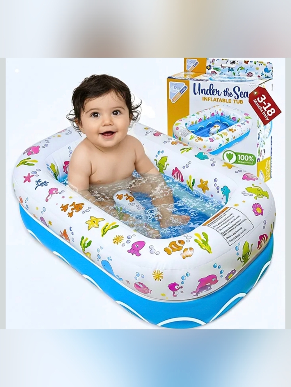 EUC Mommy's Helper Inflatable Baby Bathtub